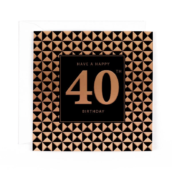 40th Age Birthday Card