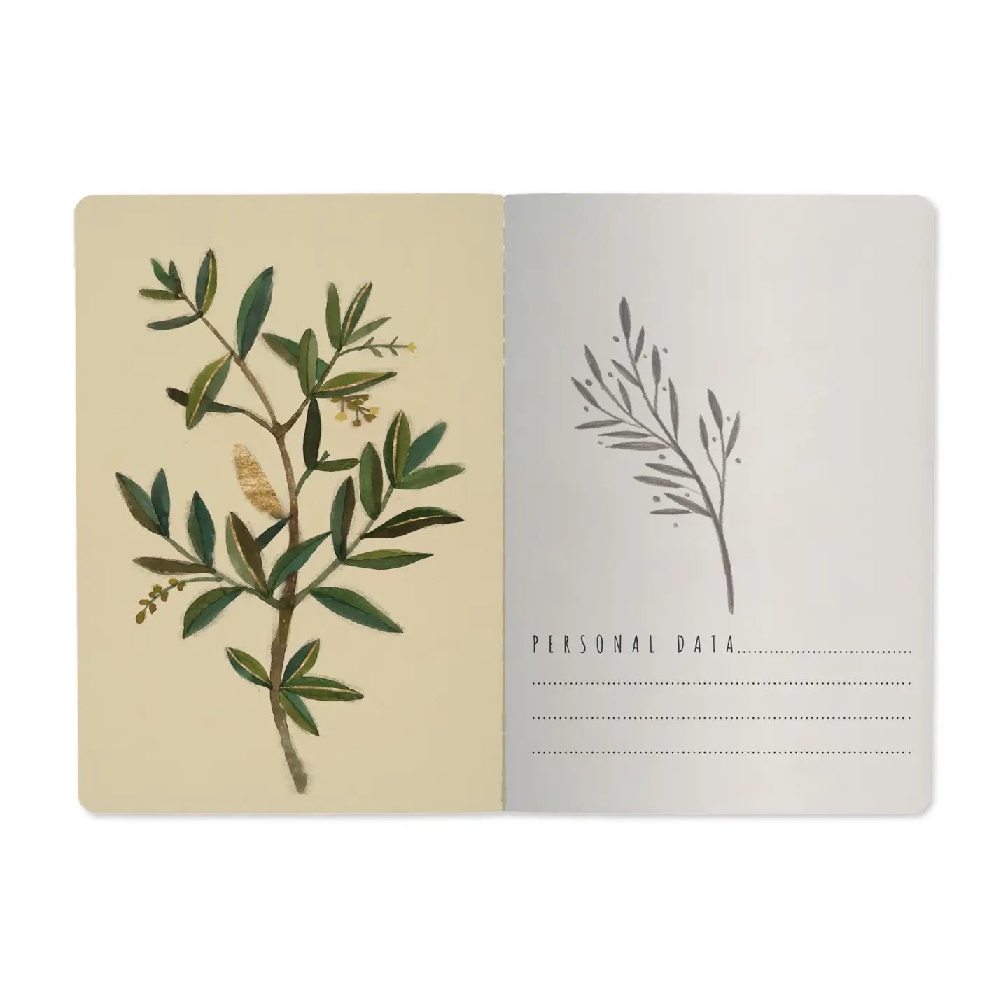 Olive Lined Notebook