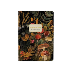 Forest Mushrooms Small Lined Notebook