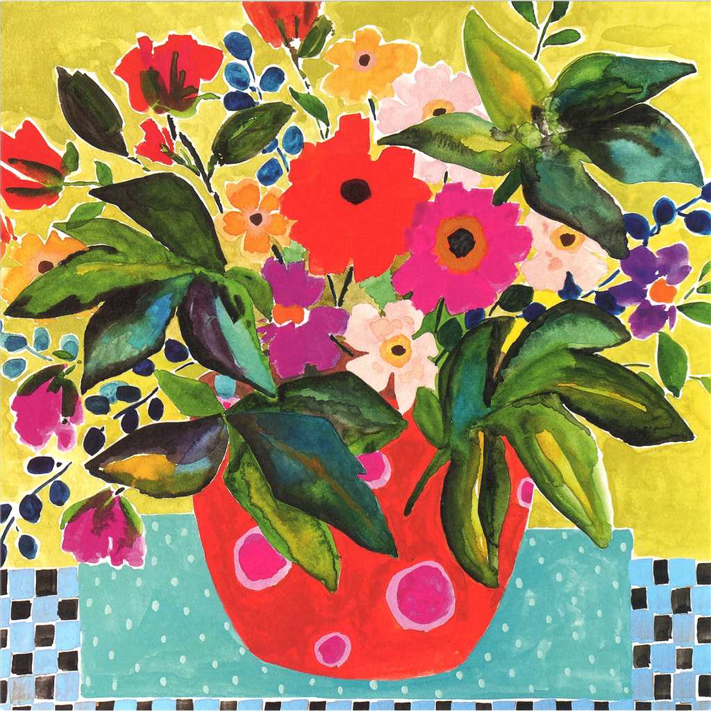 Circles & Spots Blank Art Card