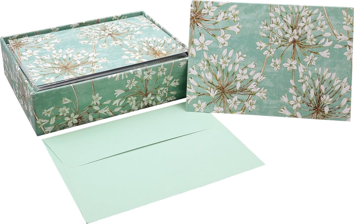 Allium Blossoms Blank Notecards