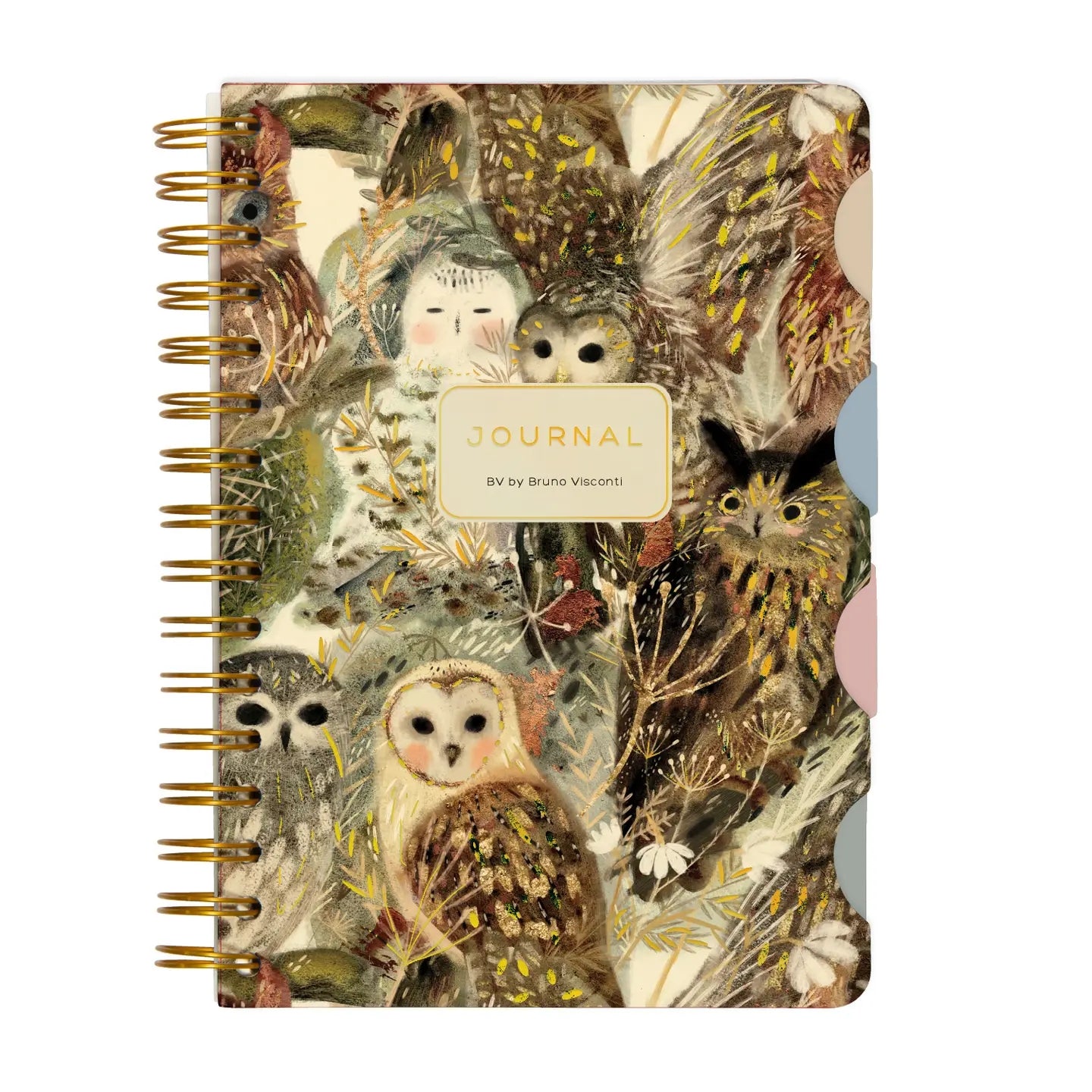 Owls Spiral Bound Journal
