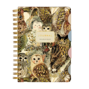Owls Spiral Bound Journal