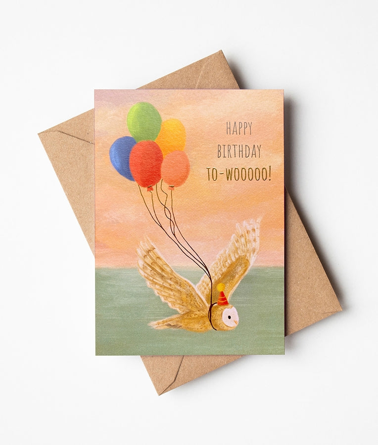 Party Owl Birthday Card