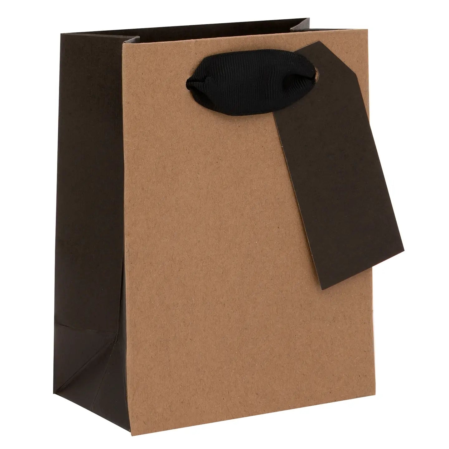 Small Black & Kraft Gift Bag