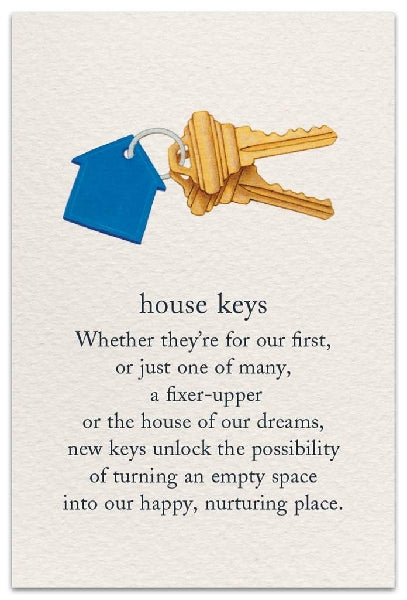 House Keys New Home Card