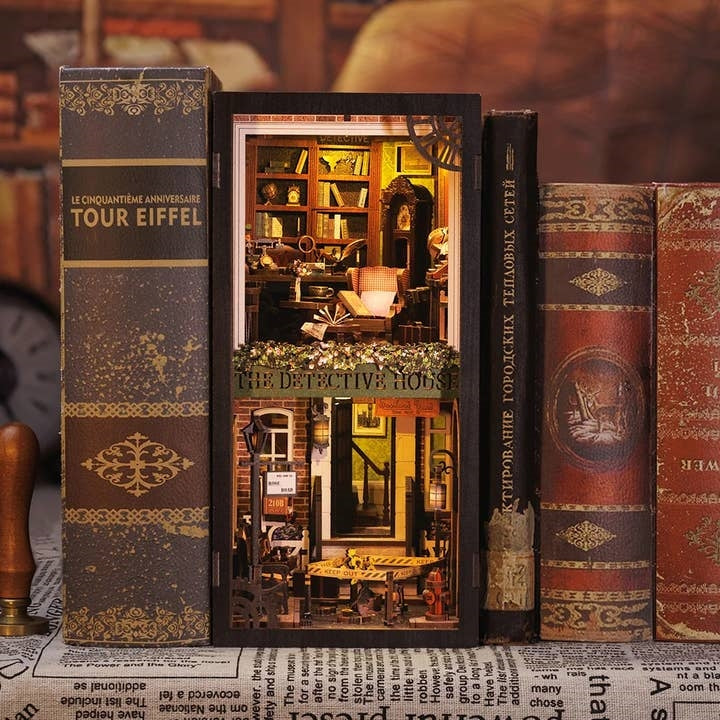 Miniature Diy Kit Book Nook | Rose Detective Agency
