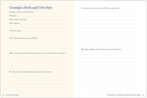 Grandpa's Story Keepsake Memory Journal