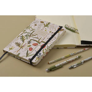 Greens And Flowers Hard Cover Lined Journal