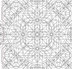Kaleidoscope Designs Colouring Book