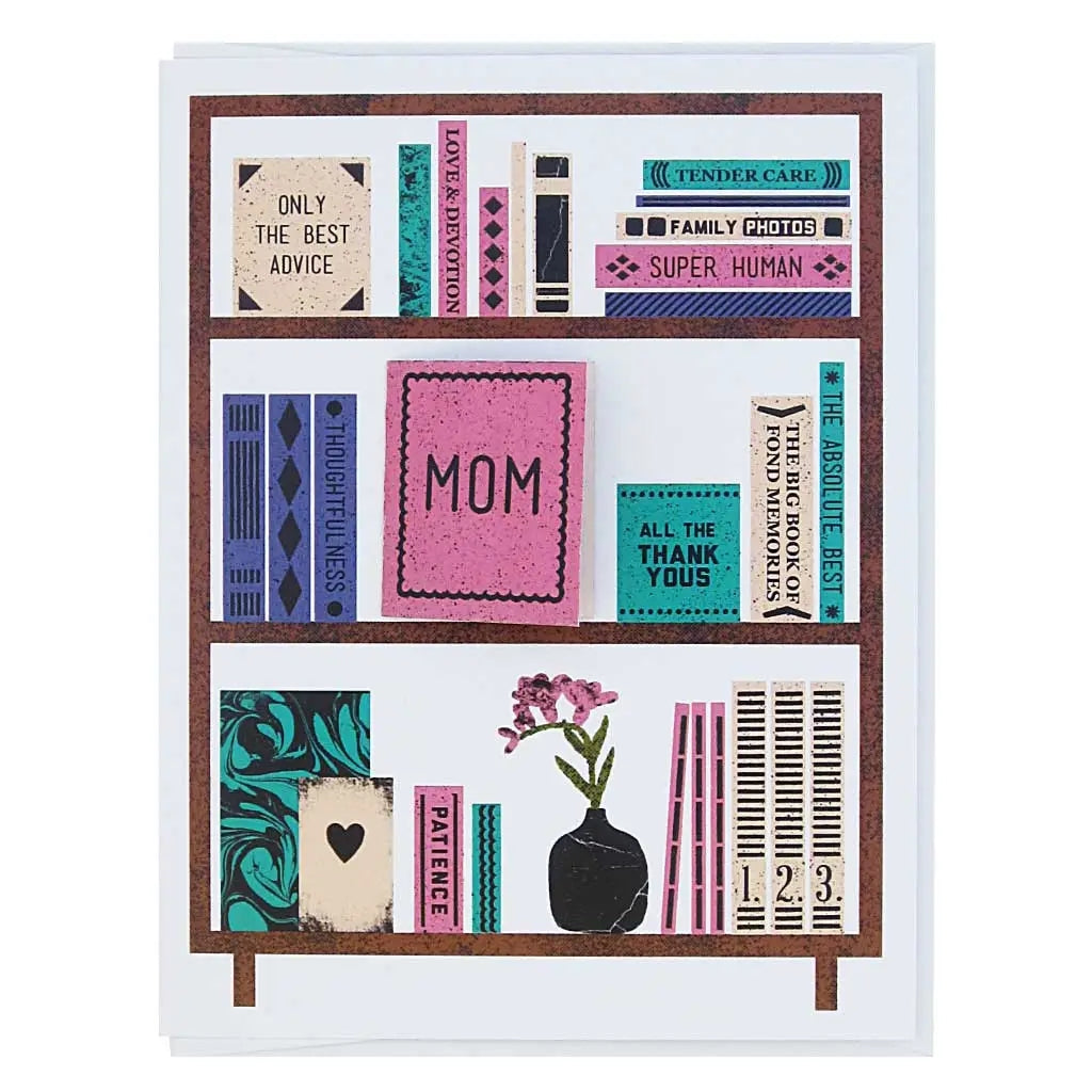Mother's Day Bookshelves Mother's Day Card