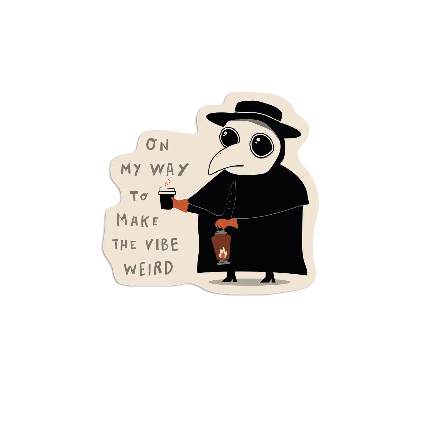 Plague Doctor Vinyl Sticker