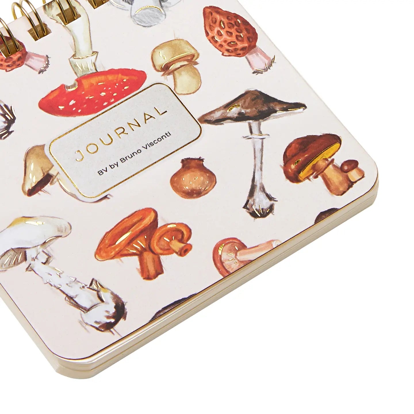 Mushrooms On White Pocket Journal