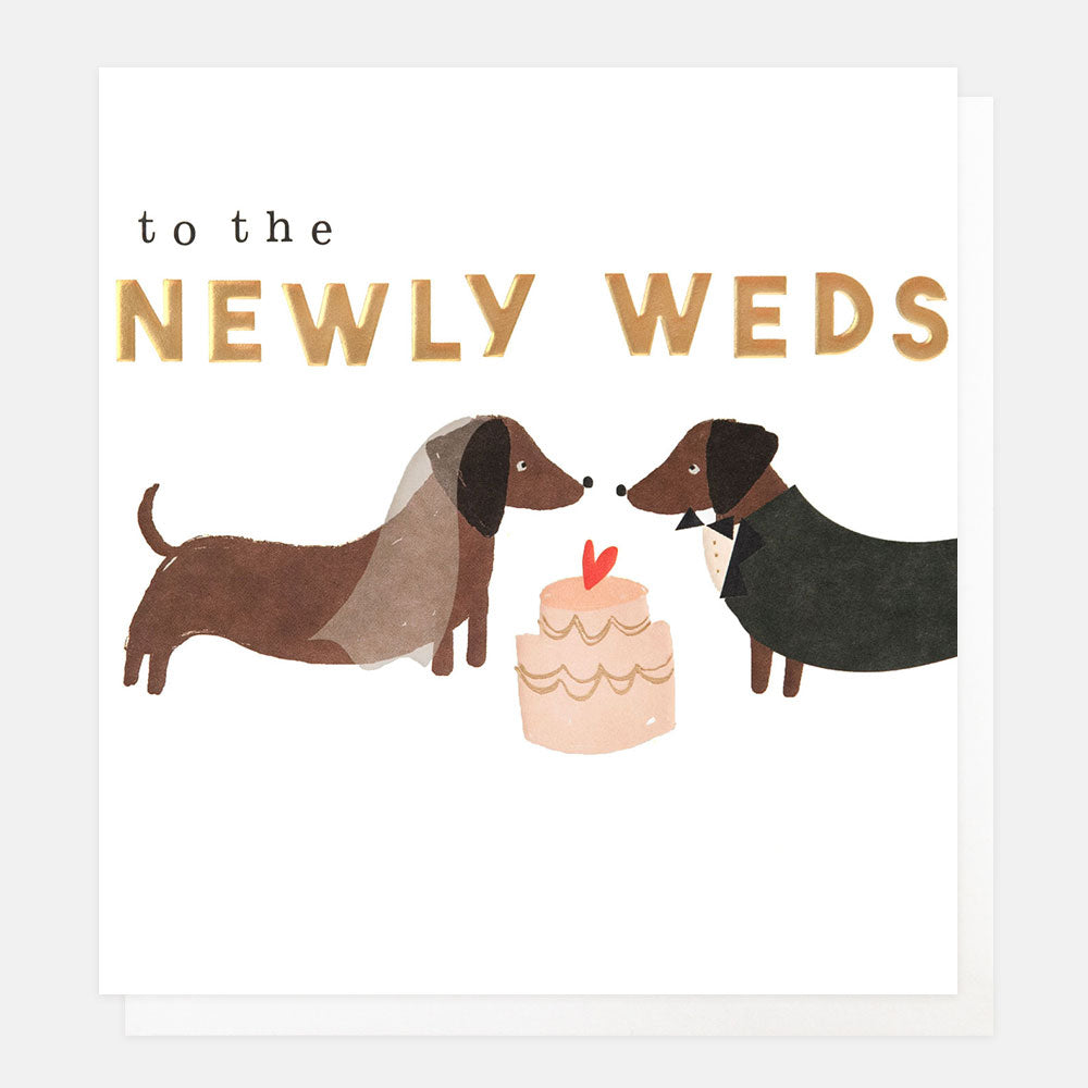Dog Bride & Groom Wedding Card
