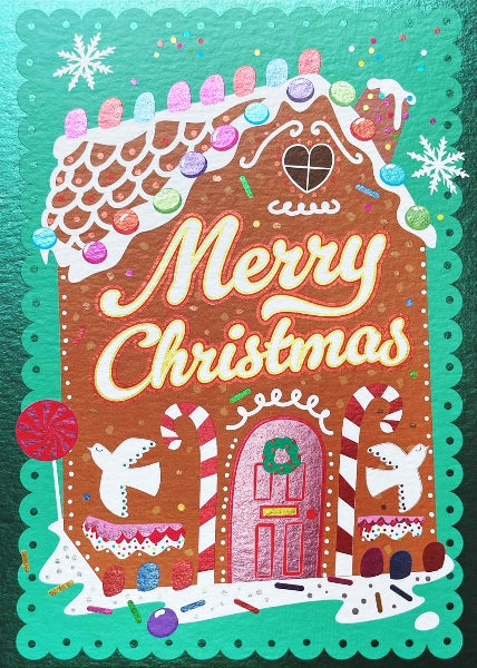 Gingerbread House Christmas Card