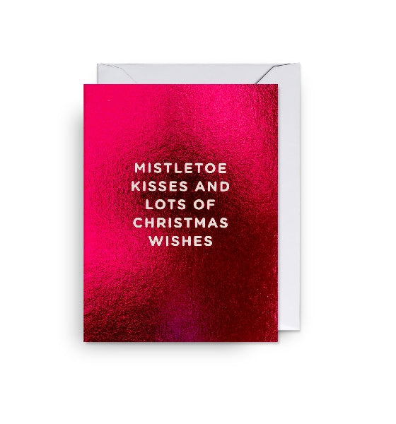 Mistletoe Kisses Christmas Card