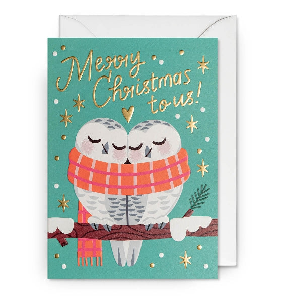 Merry Christmas Owls Christmas Card