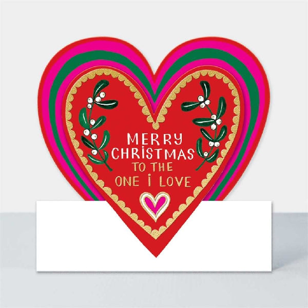 To The One I Love Christmas Card