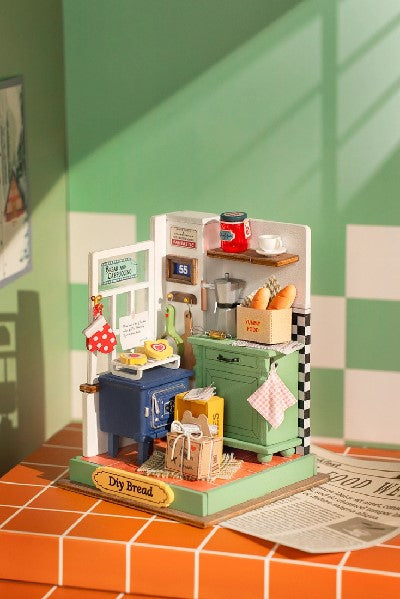 DIY Miniature Dollhouse Kit | Afternoon Baking Time