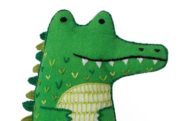 Kiriki Press Embroidery Kit | Alligator