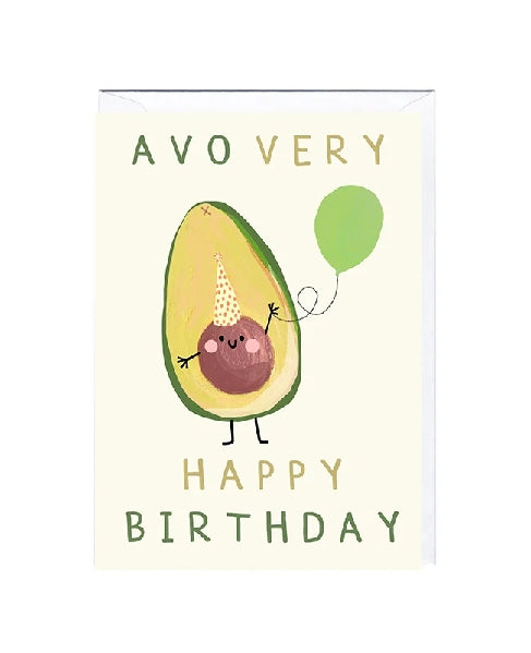 Avocado Birthday Card