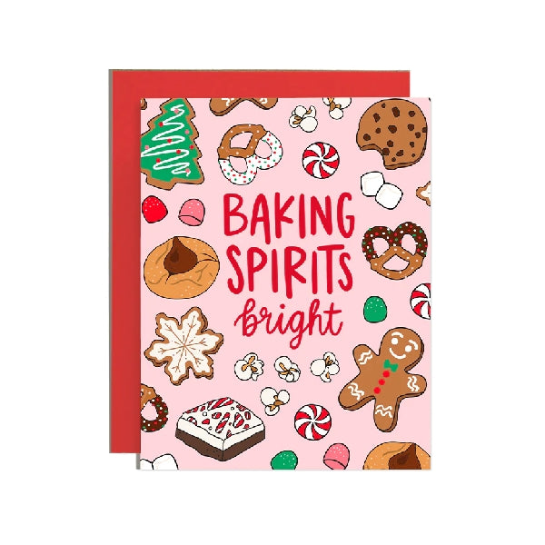 Baking Spirits Bright Christmas Card