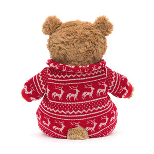 Jellycat Winter Pajamas Bartholomew Bear Plush