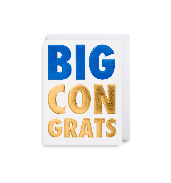 Big Congrats Congratulations Card
