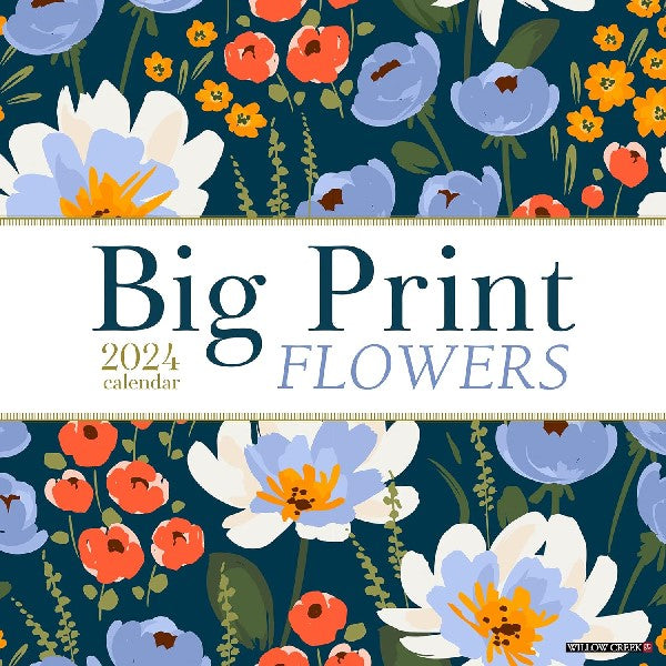2024 Wall Calendar | Big Print Flowers