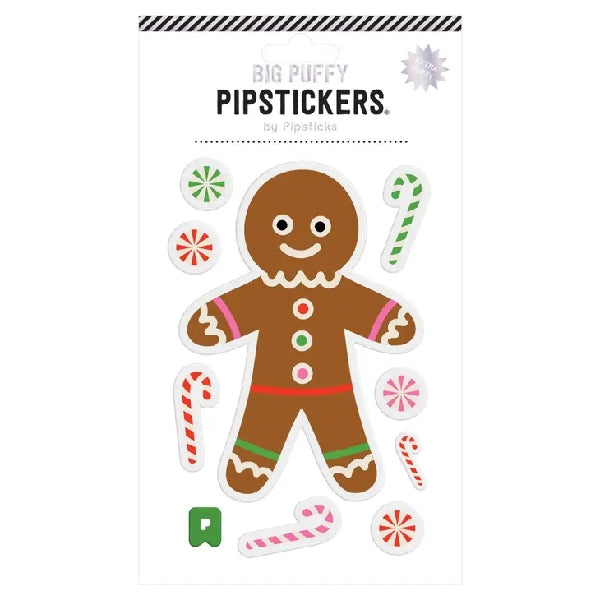 Pipsticks Big Puffy Stickers | Gingerbread Cookie
