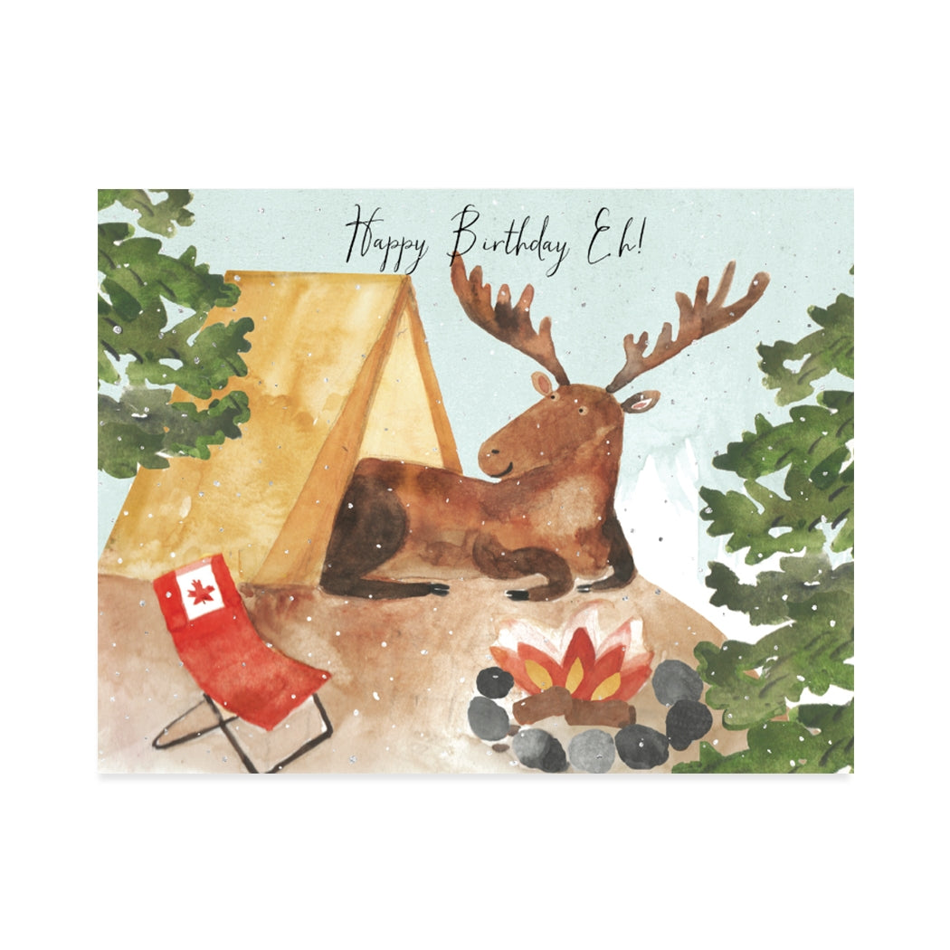 Canada Moose Birthday Card