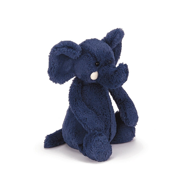 Jellycat Medium Bashful Blue Elephant Plush