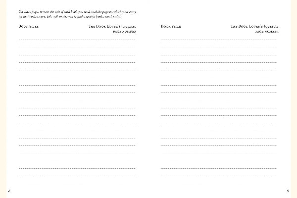 The Book Lovers Journal