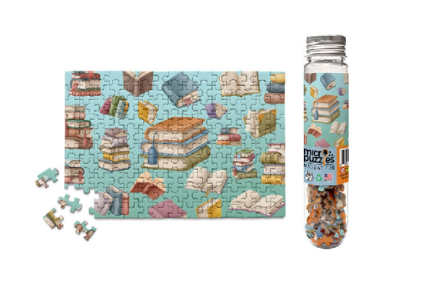 MicroPuzzles 150 Piece Mini Jigsaw Puzzle | Book Collage