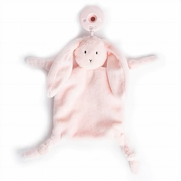 Bella Tunno Pacifier Set | Blush Bunny Bubbi Buddy