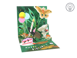 Bugs Birthday Light Up Pop-Up Card