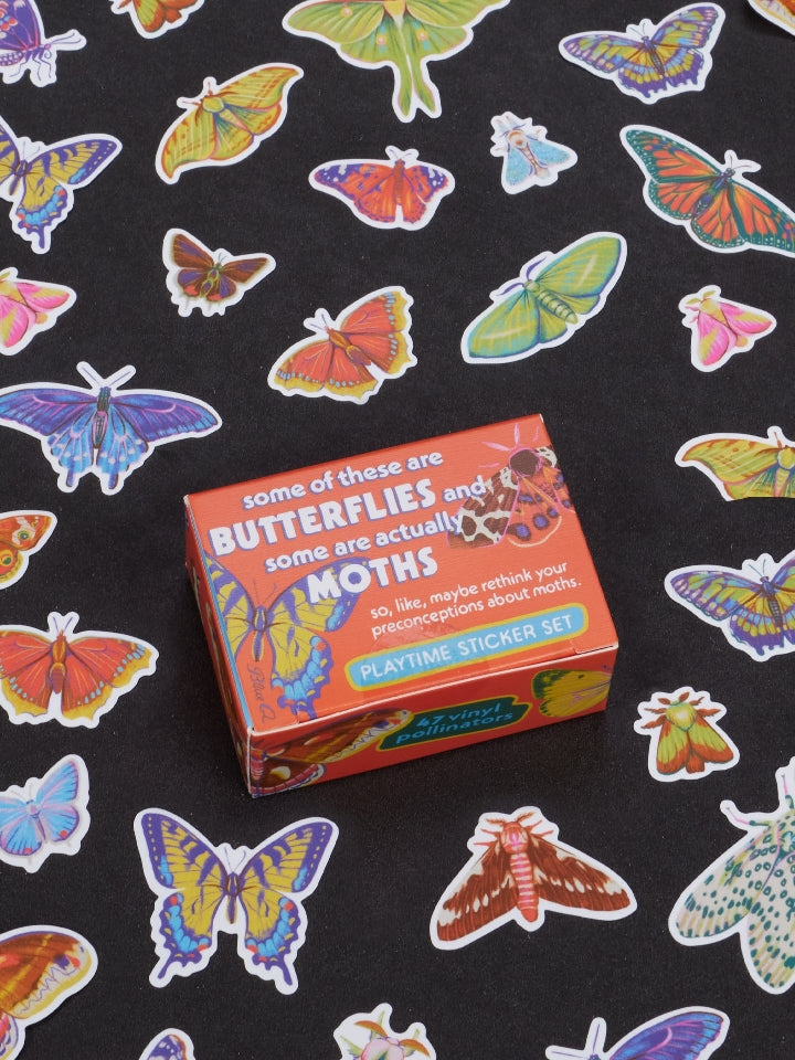 Blue Q Sticker Set | Butterflies & Moths