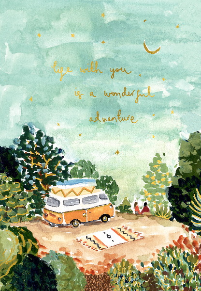 Campervan Love Card