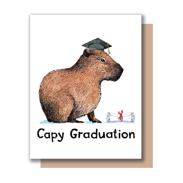 Capy Graduation Card