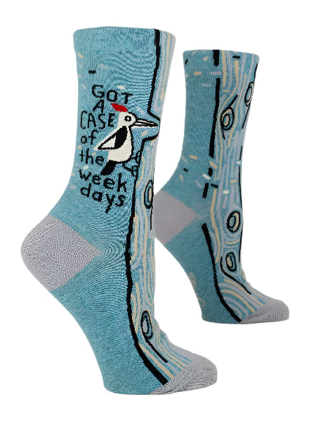 Blue Q Women's Crew Socks | Case Of The Weekdays