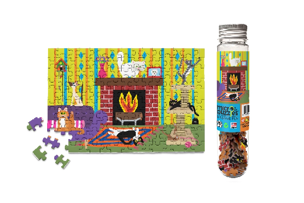 MicroPuzzles 150 Piece Mini Jigsaw Puzzle | Cat House