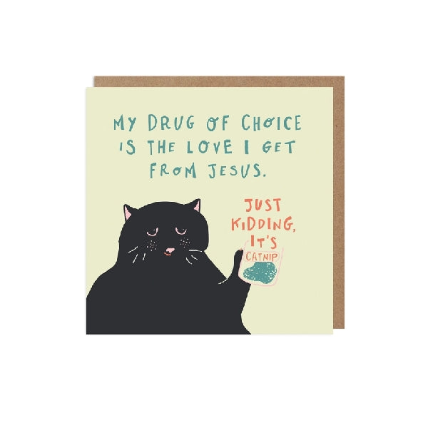 Catnip Blank Humour Card