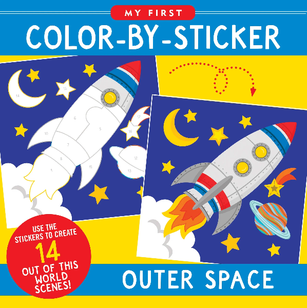 Color-By-Sticker Outer Space Activity Book