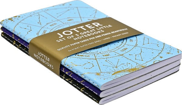 Set of 3 Celestial Jotter Notebooks