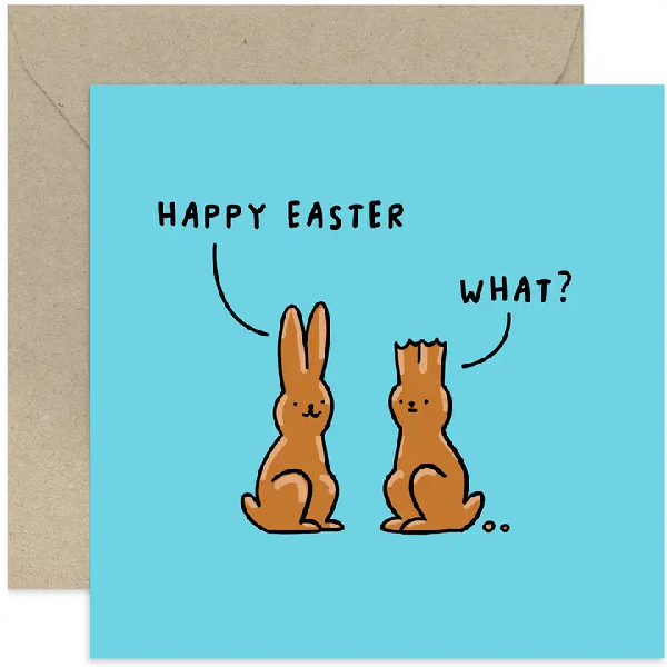 Chocolate Bunnies Easter Card