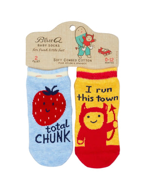 Blue Q Baby Socks | Total Chunk/Run This Town