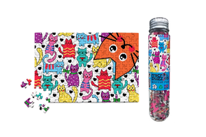 MicroPuzzles 150 Piece Mini Jigsaw Puzzle | Colourful Cats