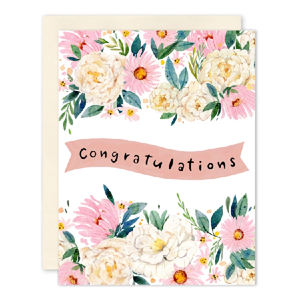 Blooms Congratulations Card