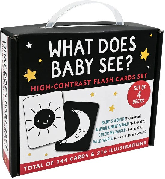 Flash Cards High Contrast Set of 4 | Peter Pauper