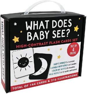 Flash Cards High Contrast Set of 4 | Peter Pauper